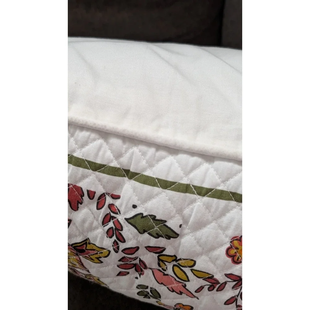 Vera Bradley Peacock Garden Pillow Couch Bed Throw 21